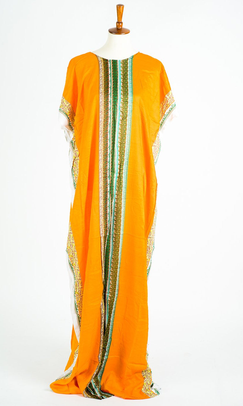 Orange drip Bati Dress Kabayare