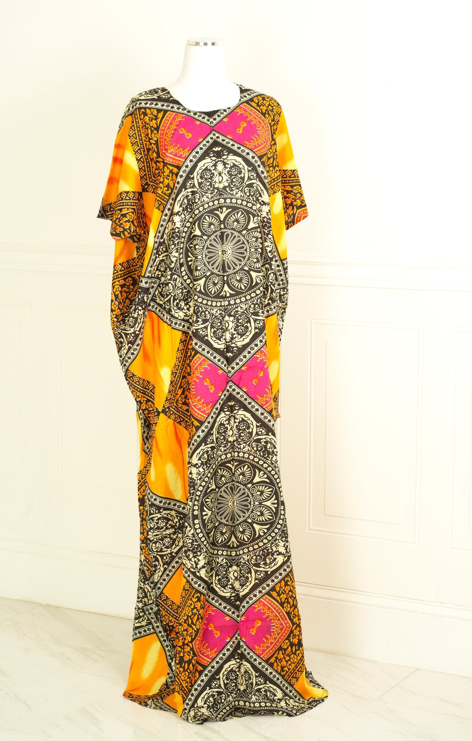 orange queen print bati dress KF