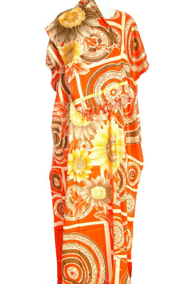 Orange Swirls Bati & Gabasaar Kabayare
