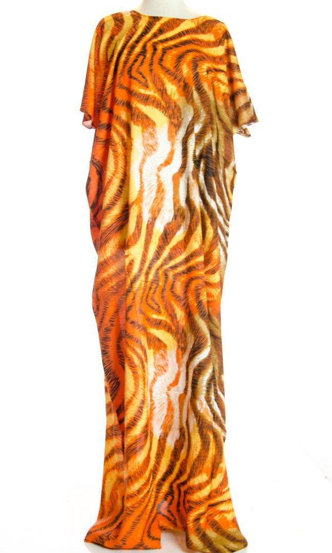 Orange tiger bati dress Kabayare