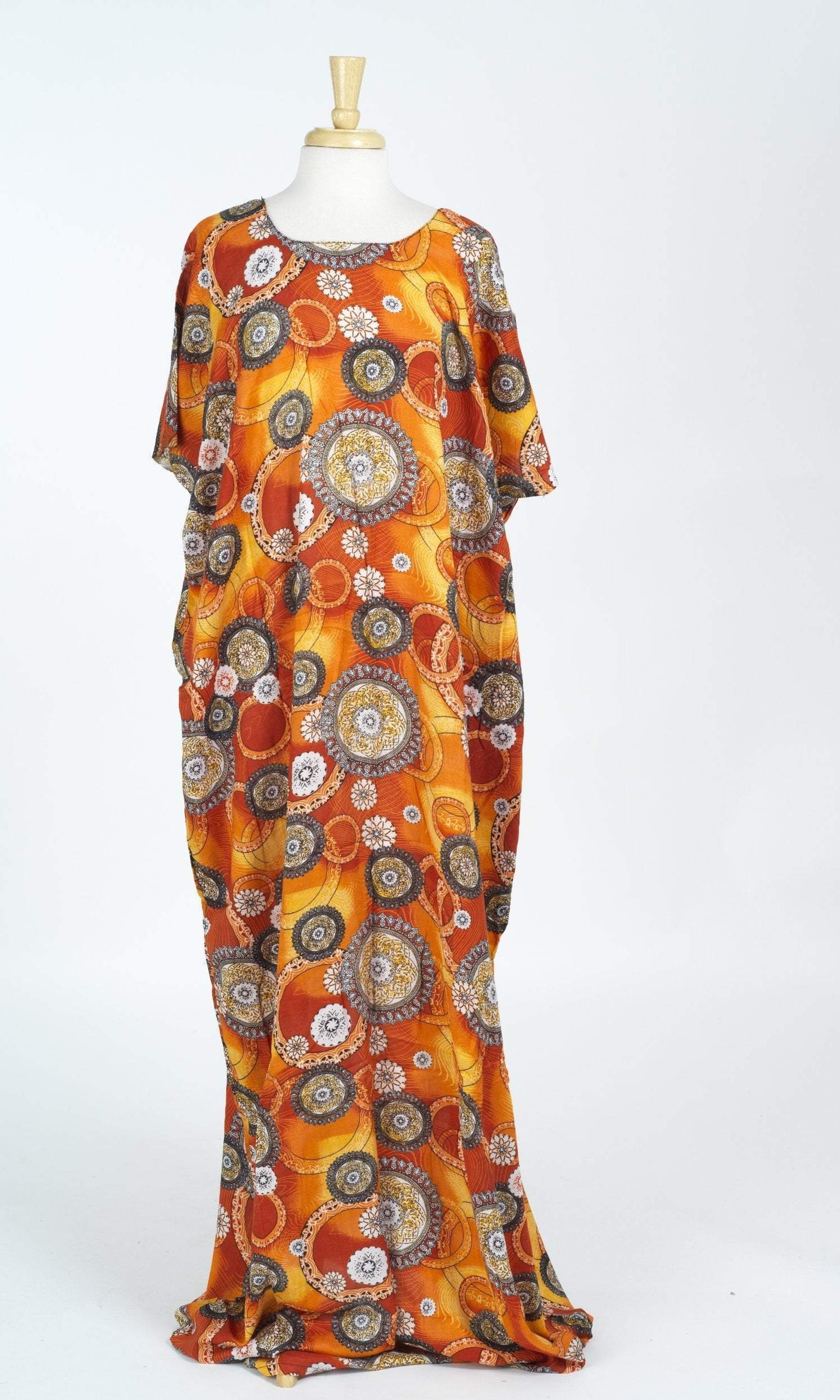 Orange Timeless Bati Dress Kabayare