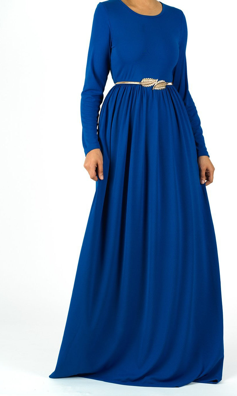 Original milk silk Long sleeve Maxi dress Kabayare