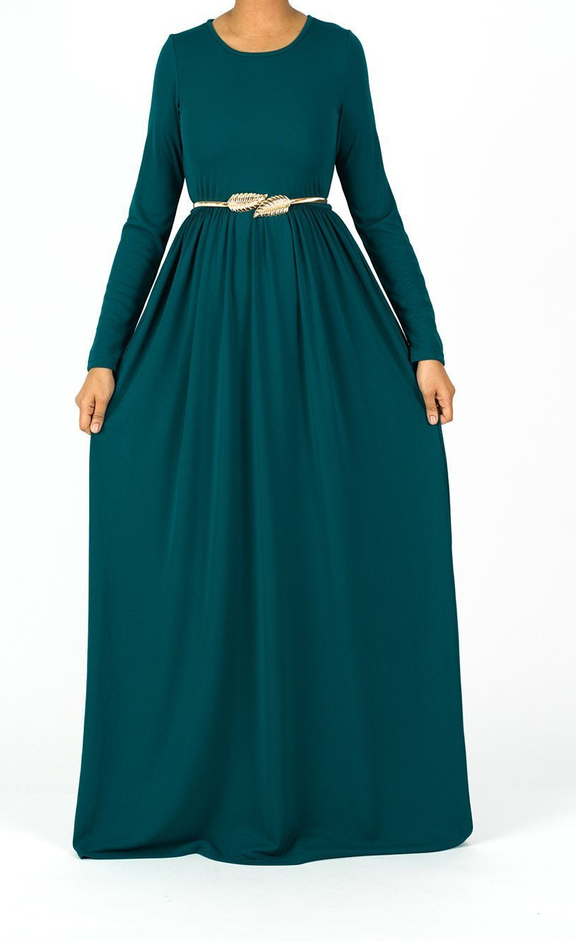 Original milk silk Long sleeve Maxi dress Kabayare