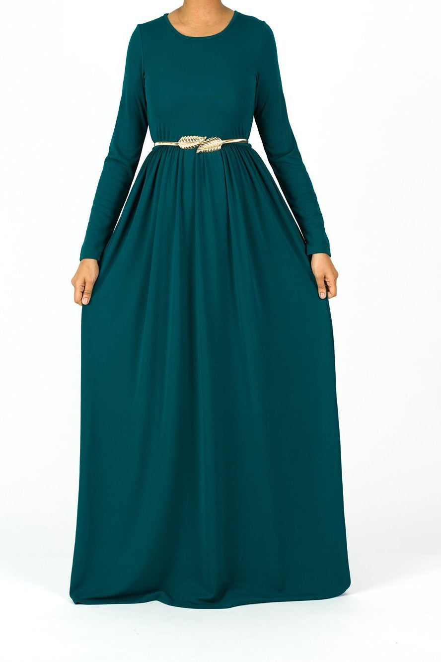Original milk silk Long sleeve Maxi dress Kabayare