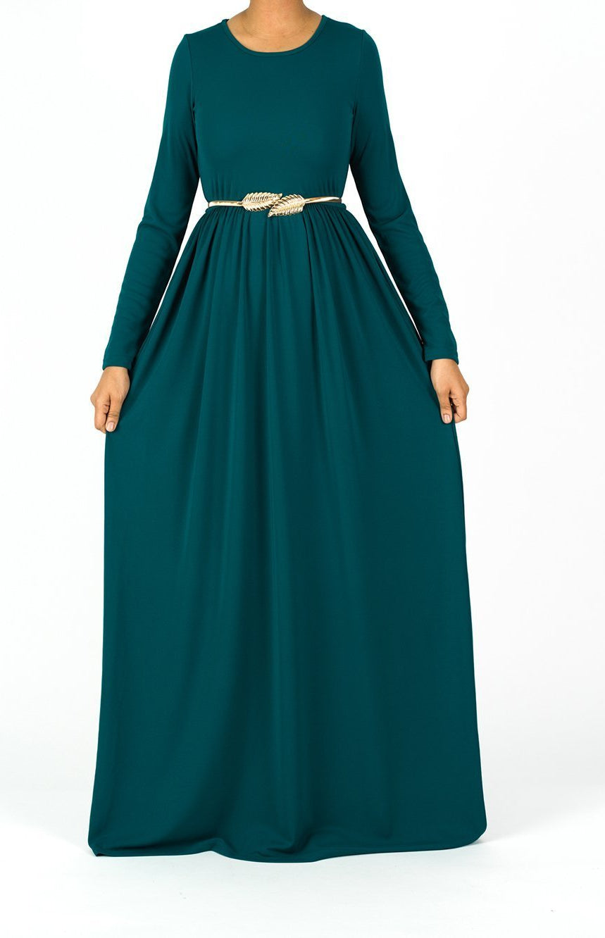 Original milk silk Long sleeve Maxi dress Kabayare