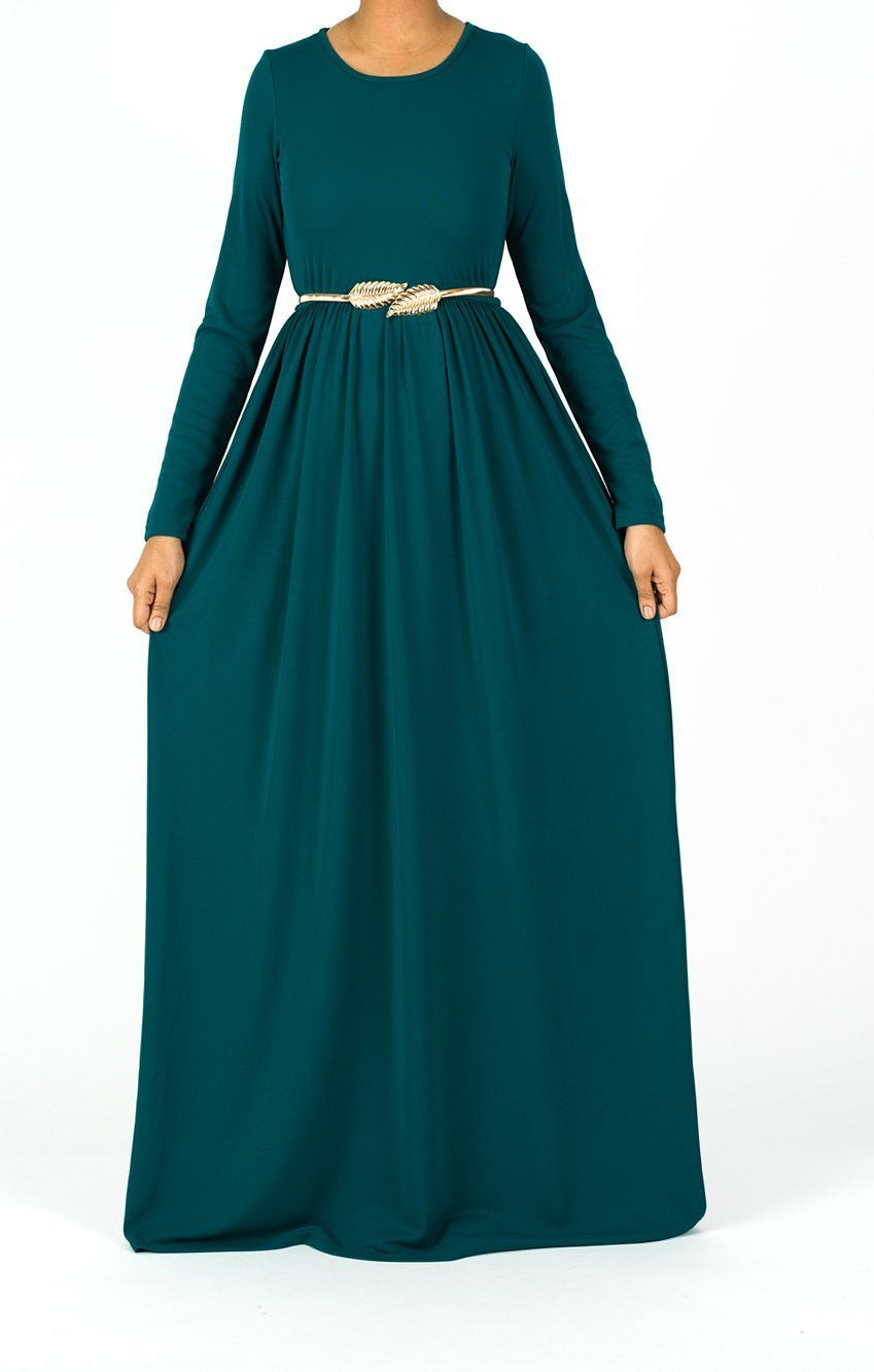 Original milk silk Long sleeve Maxi dress Kabayare