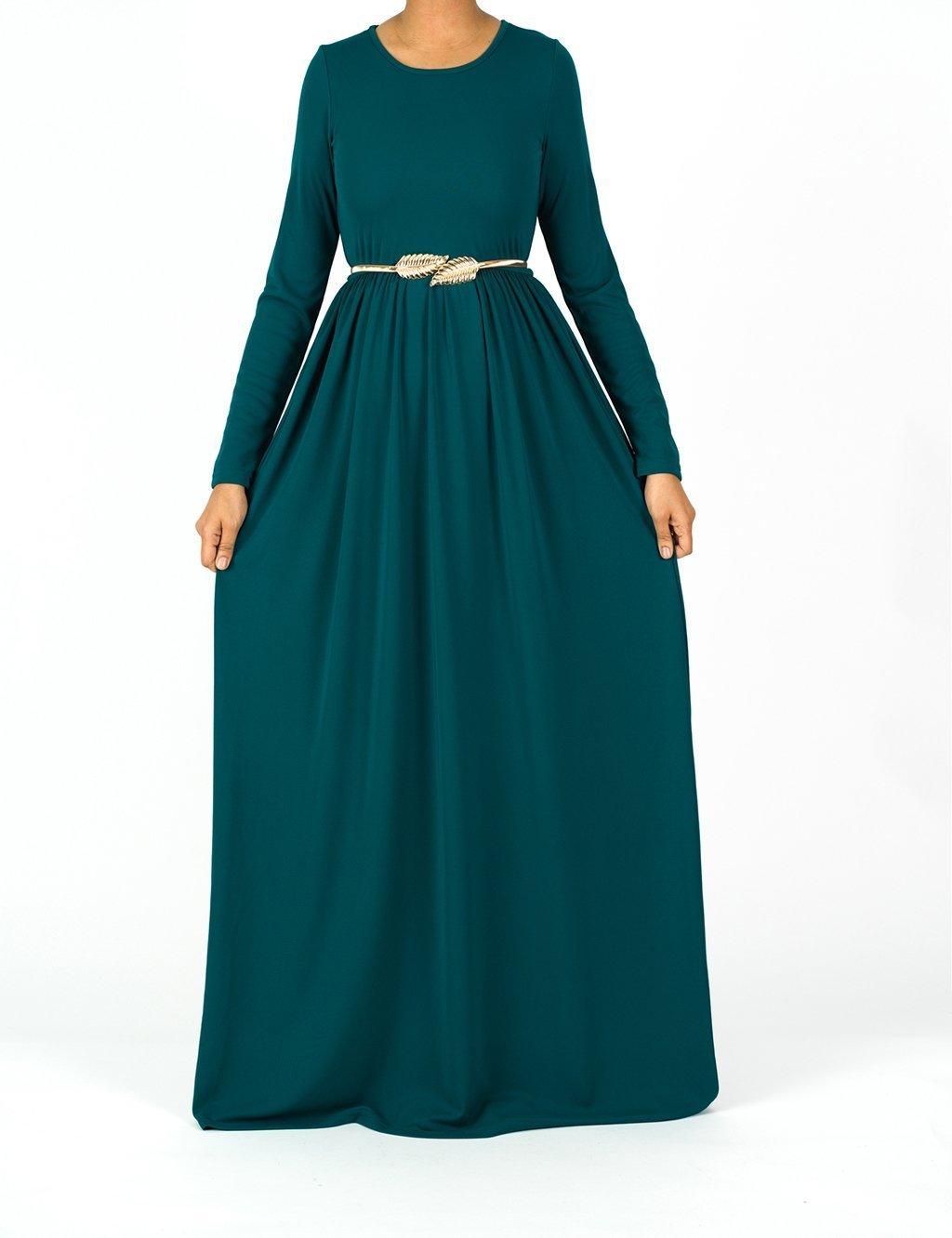 Original milk silk Long sleeve Maxi dress Kabayare