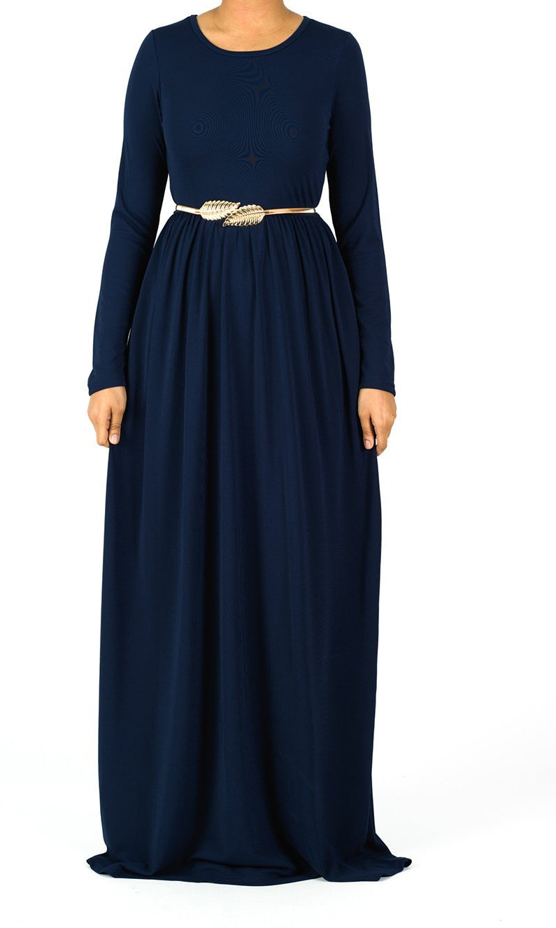 Original milk silk Long sleeve Maxi dress Kabayare