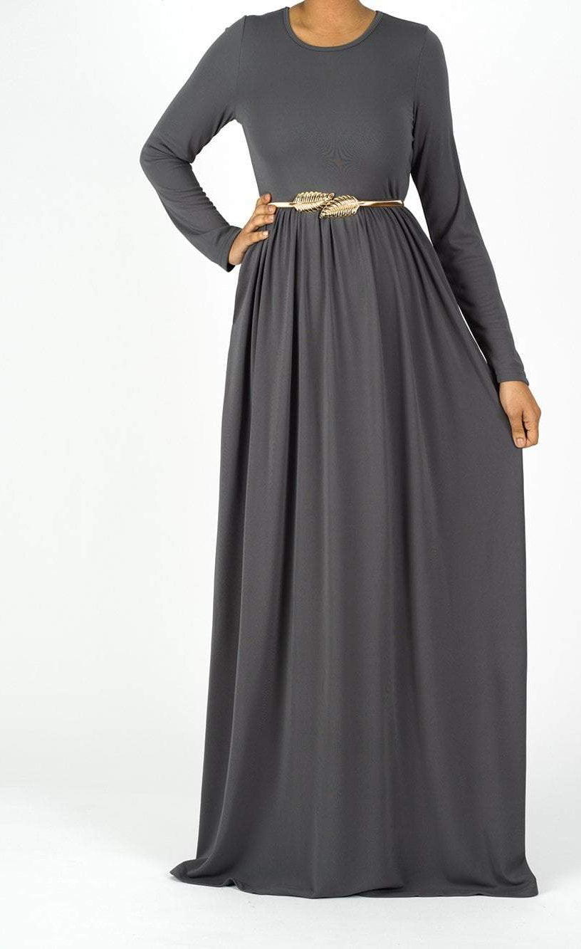 Original milk silk Long sleeve Maxi dress Kabayare