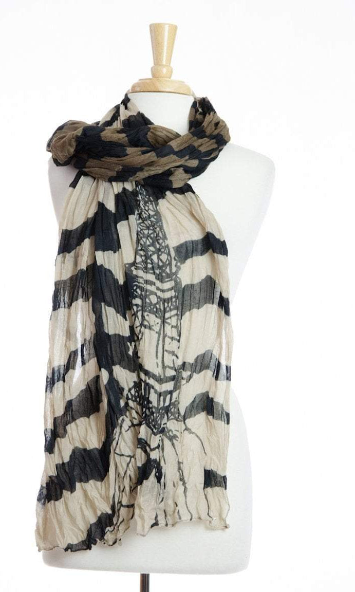 Paris Love Crinkle Scarf Kabayare