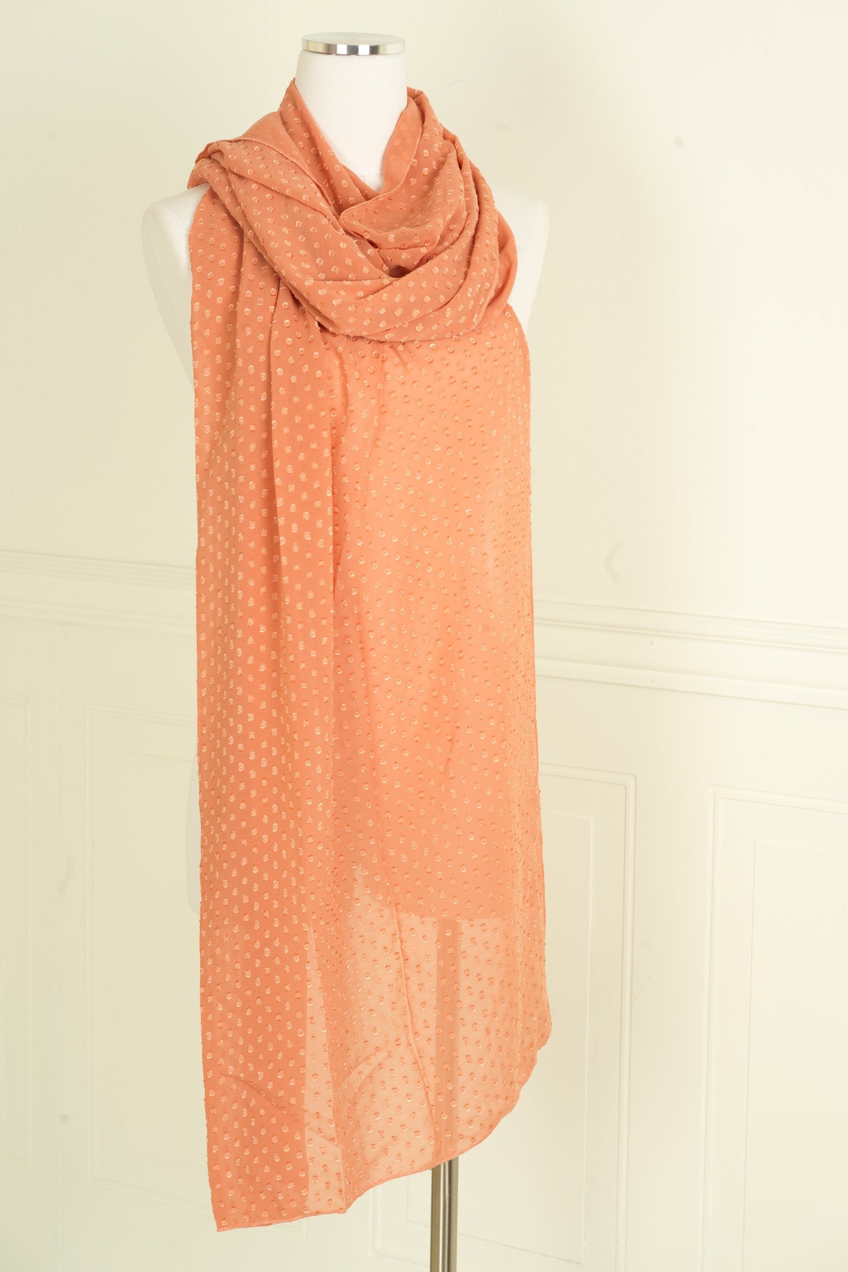 Peach coral Suzanne Scarf KF