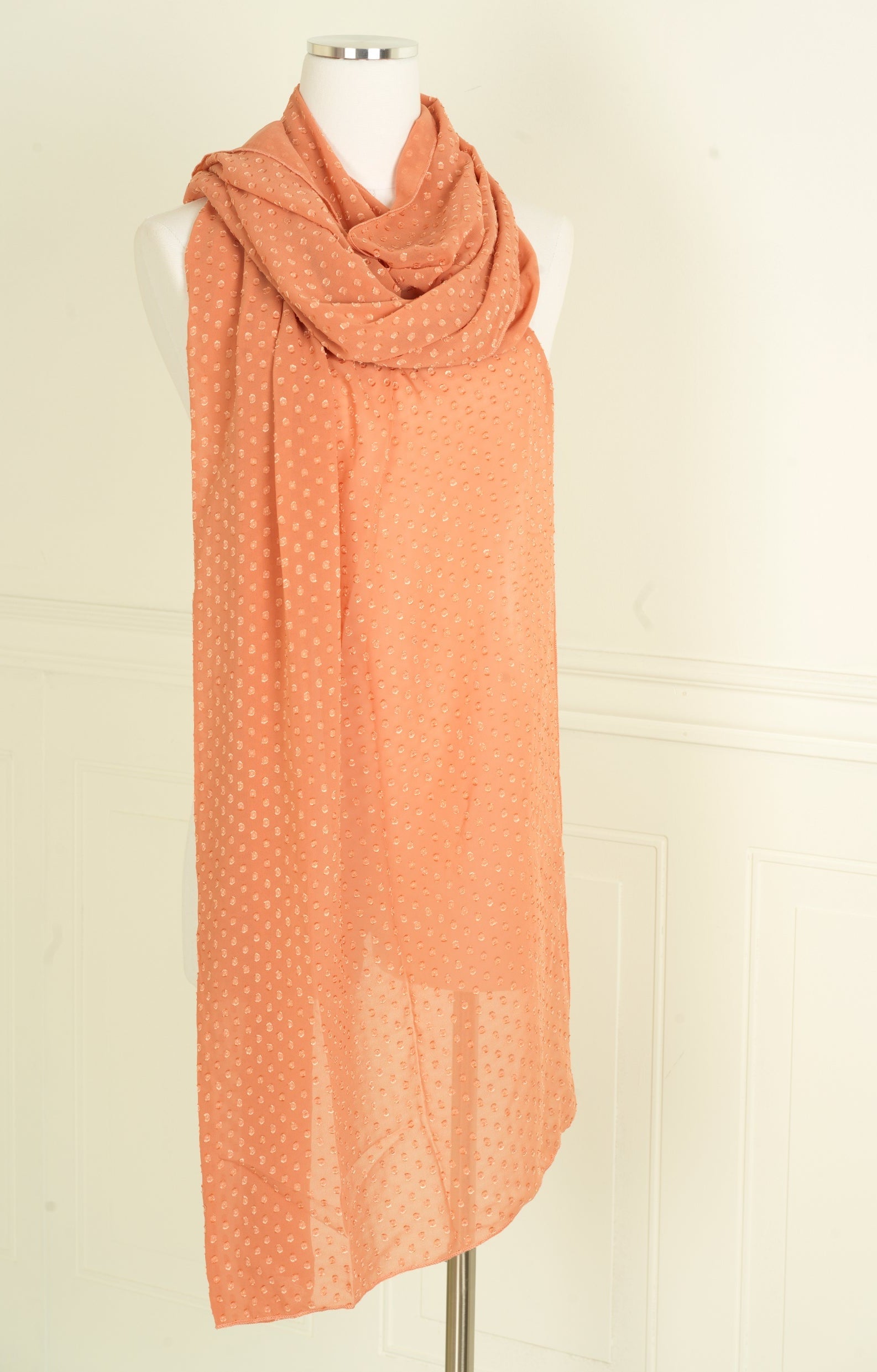 Peach coral Suzanne Scarf KF