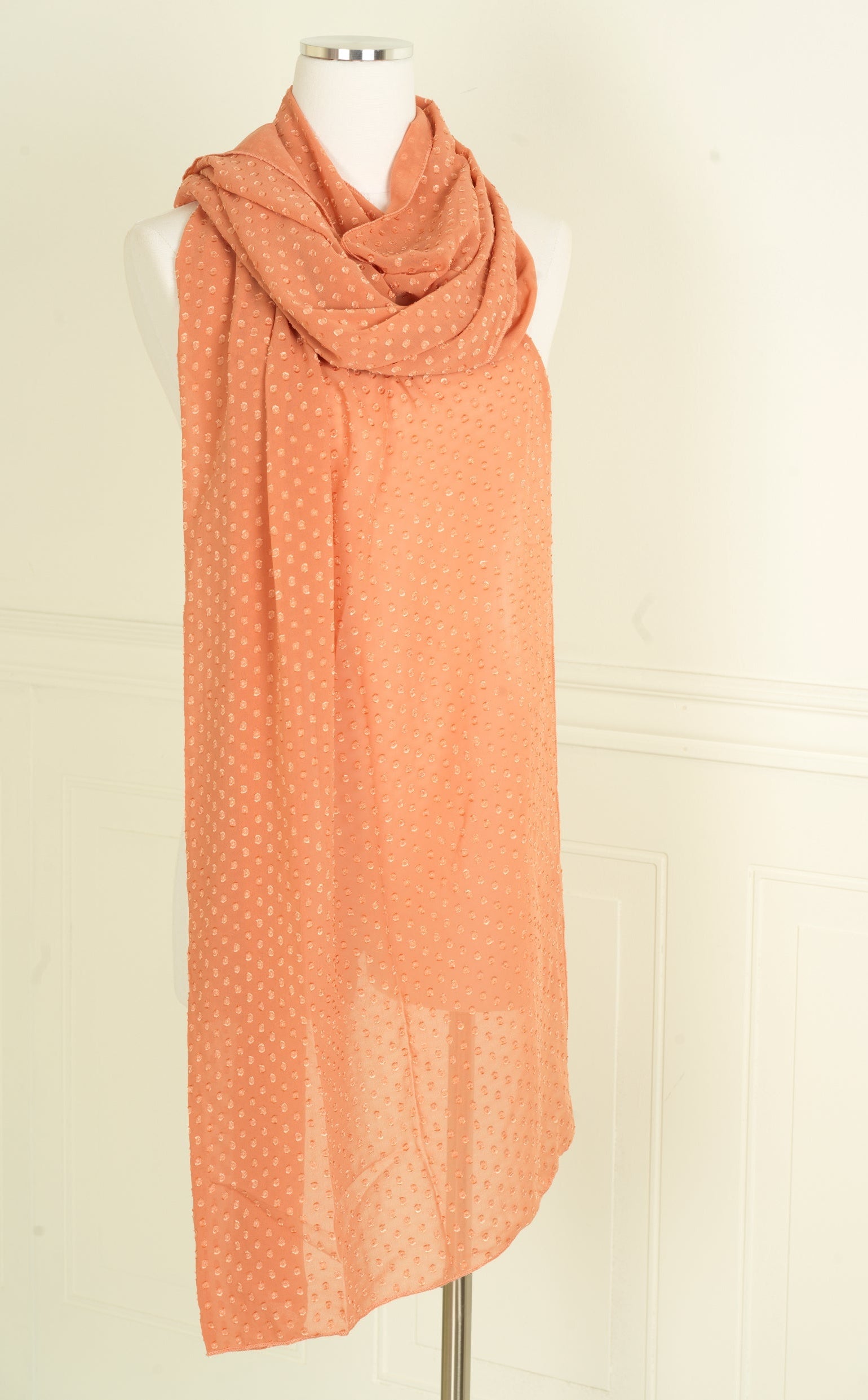 Peach coral Suzanne Scarf KF