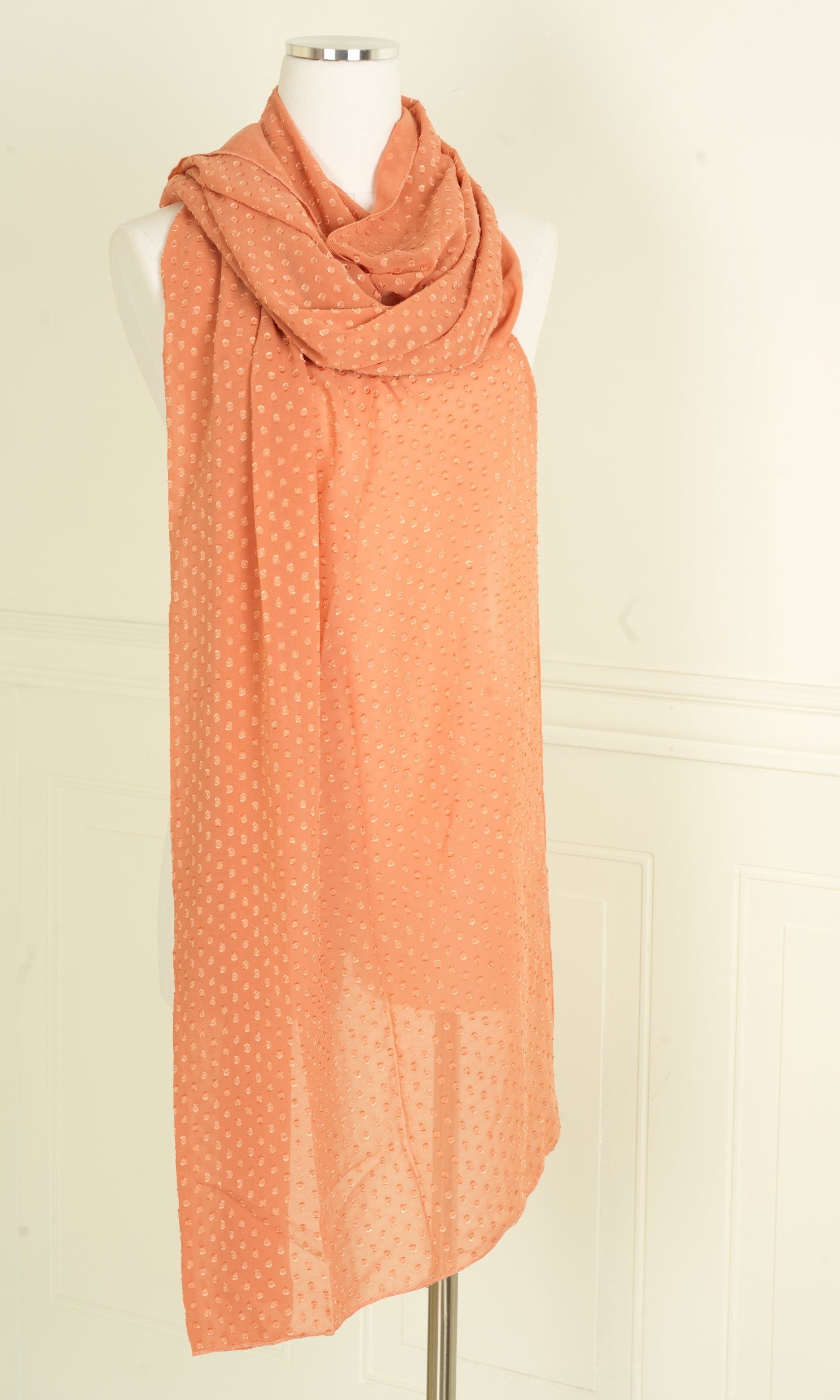 Peach coral Suzanne Scarf KF