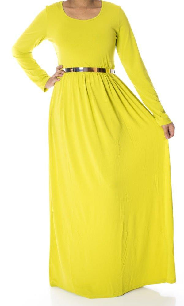 Pear Milk Silk Maxi Dress Kabayare