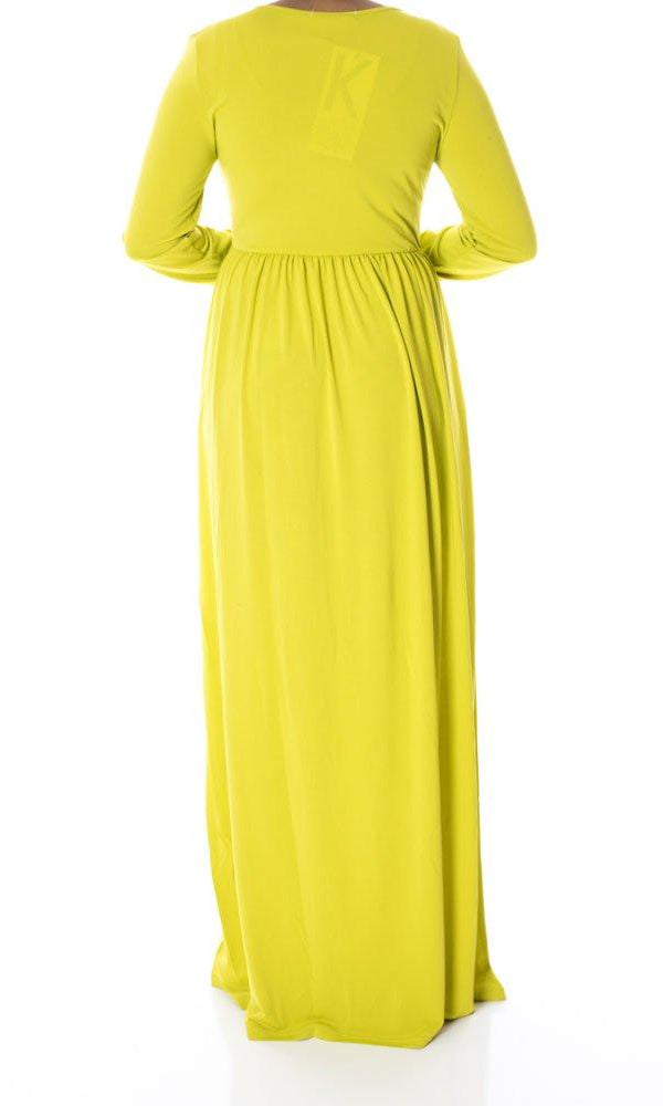 Pear Milk Silk Maxi Dress Kabayare