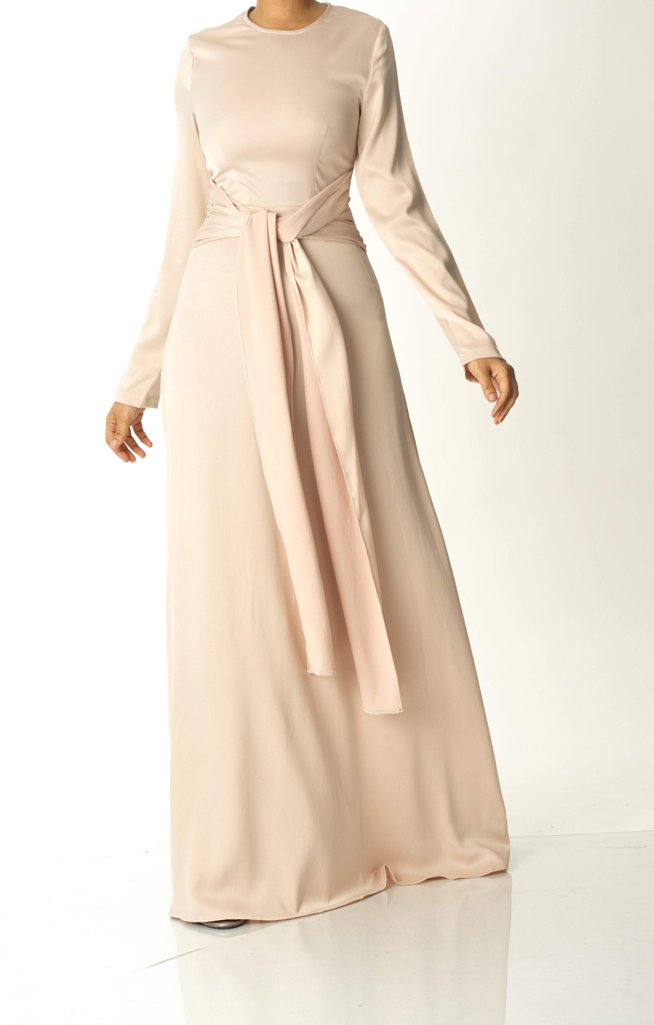 Pearl Abaya queen satin kimono two-piece set Kabayare