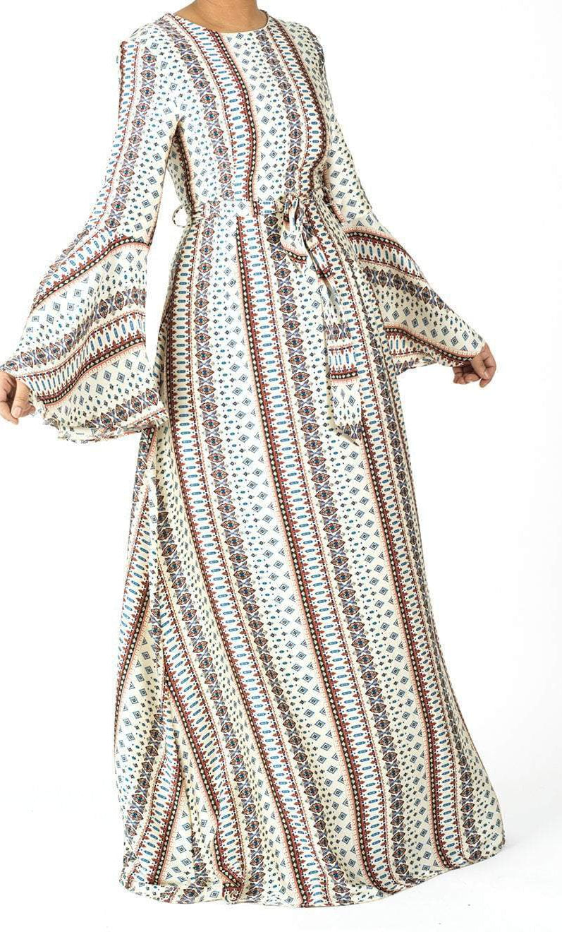 Penelope Bell sleeve Maxi dress Kabayare