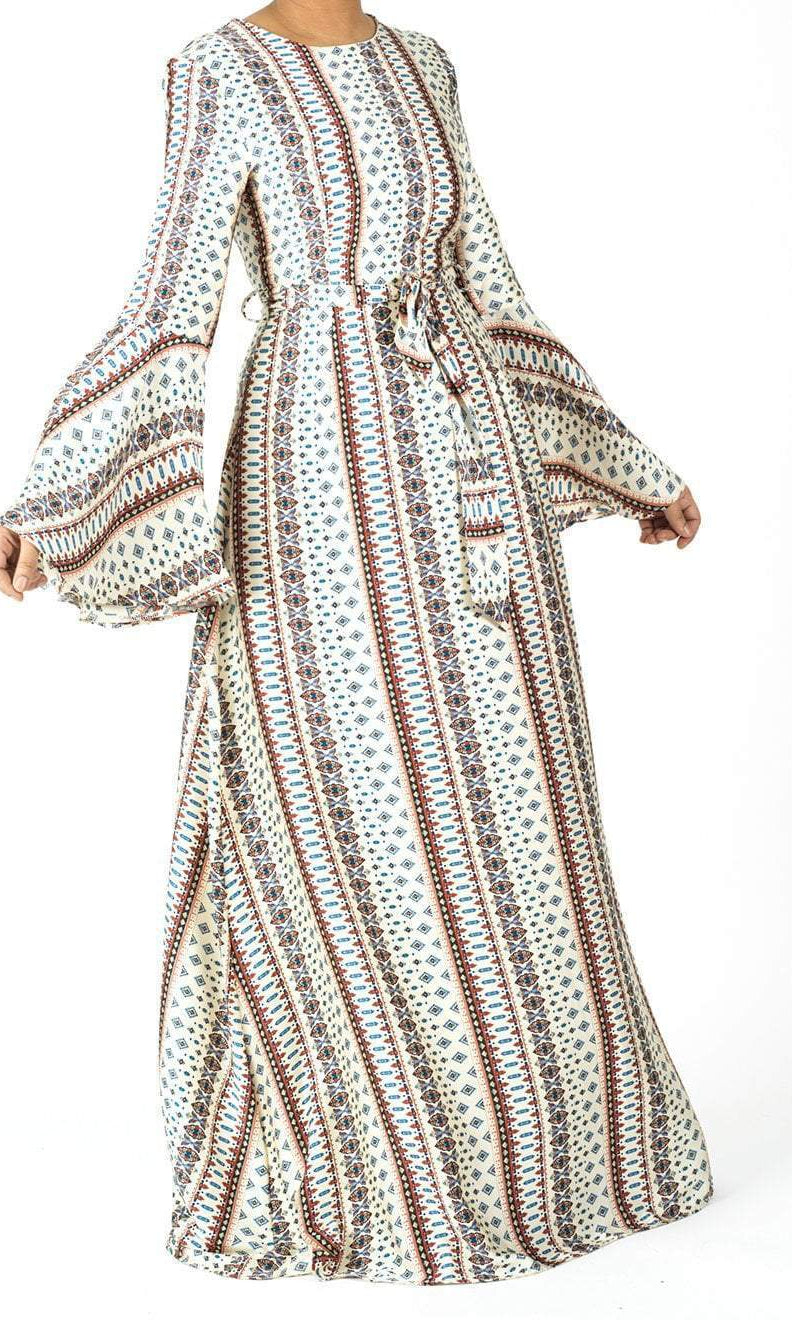 Penelope Bell sleeve Maxi dress Kabayare