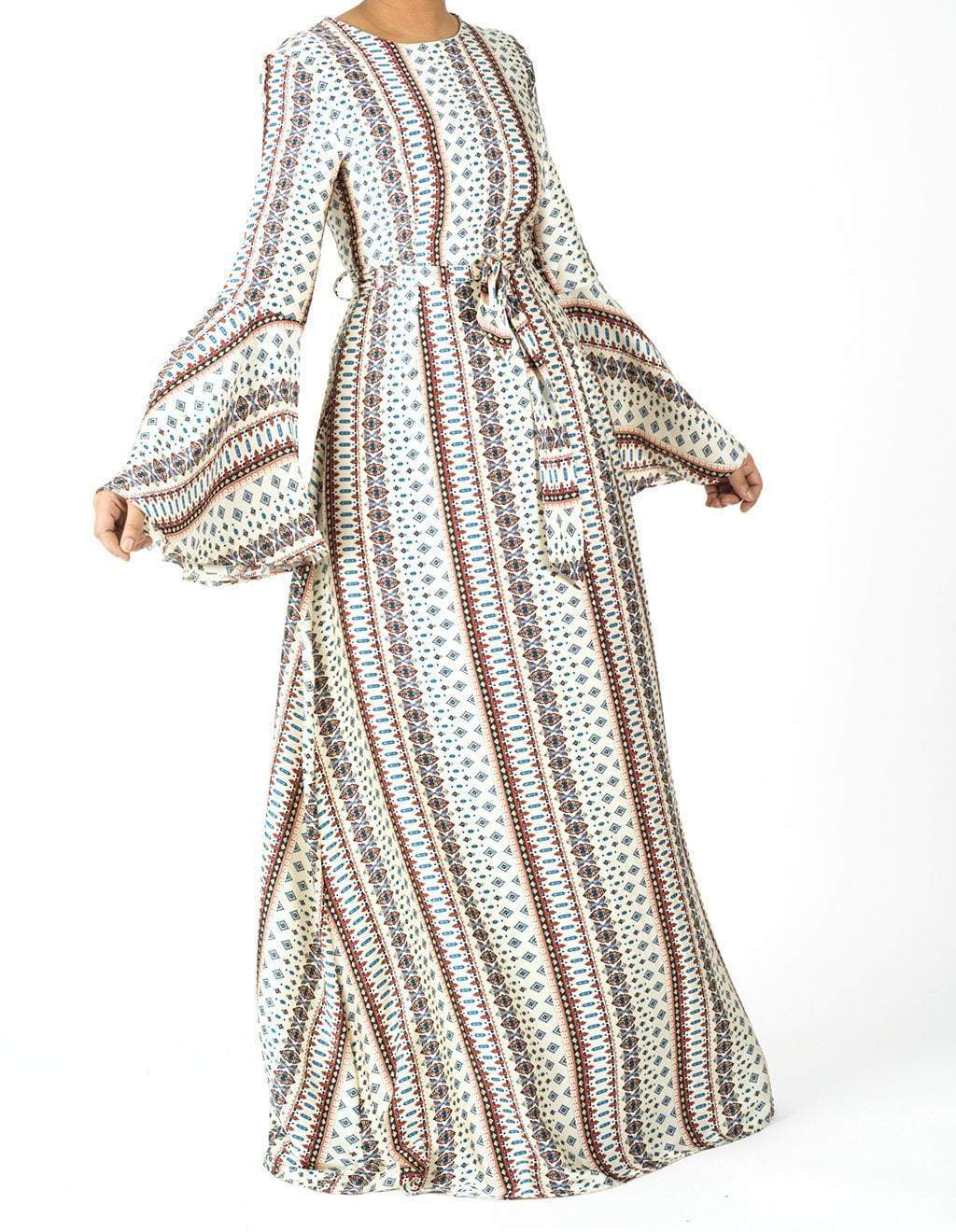 Penelope Bell sleeve Maxi dress Kabayare