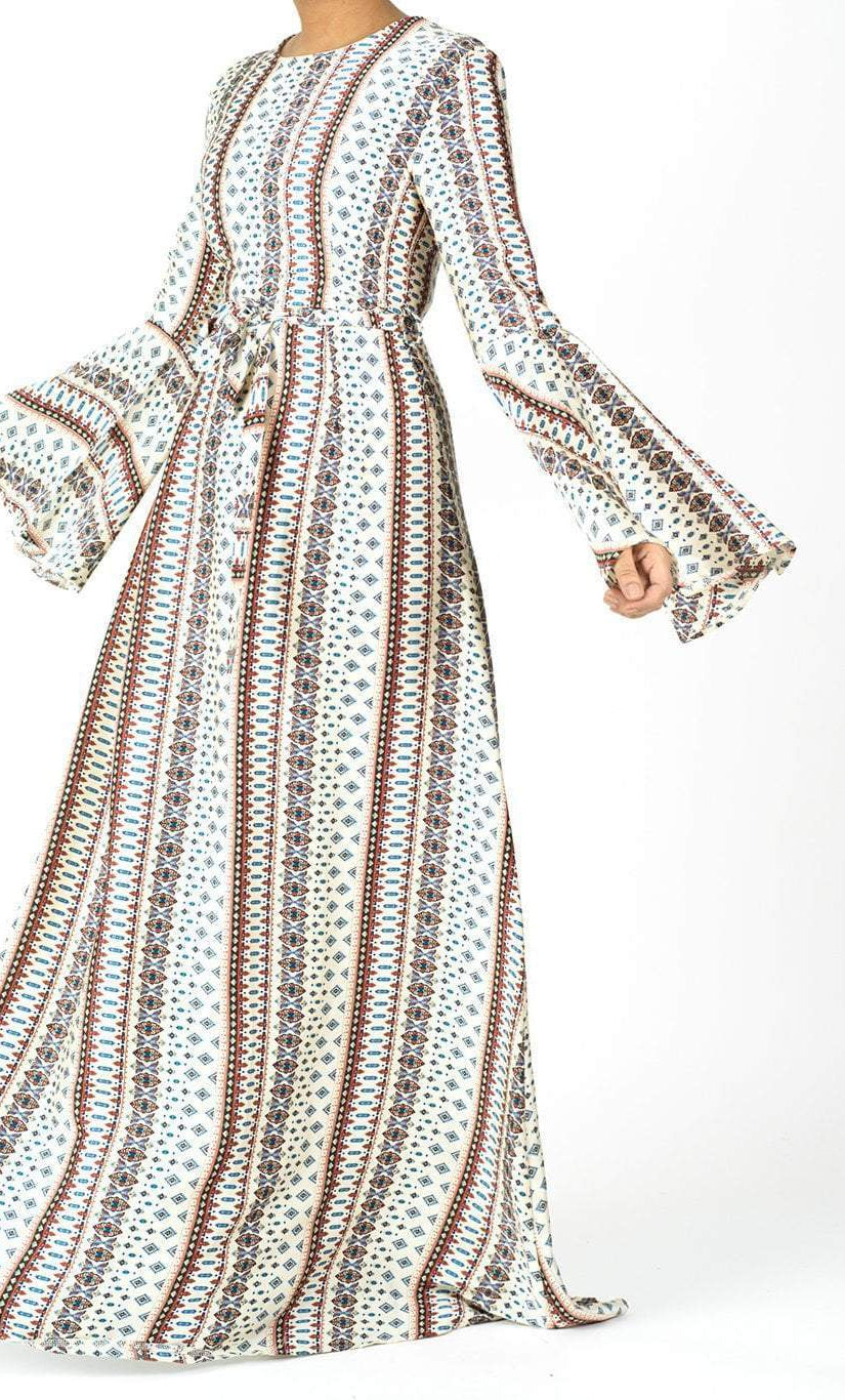 Penelope Bell sleeve Maxi dress Kabayare