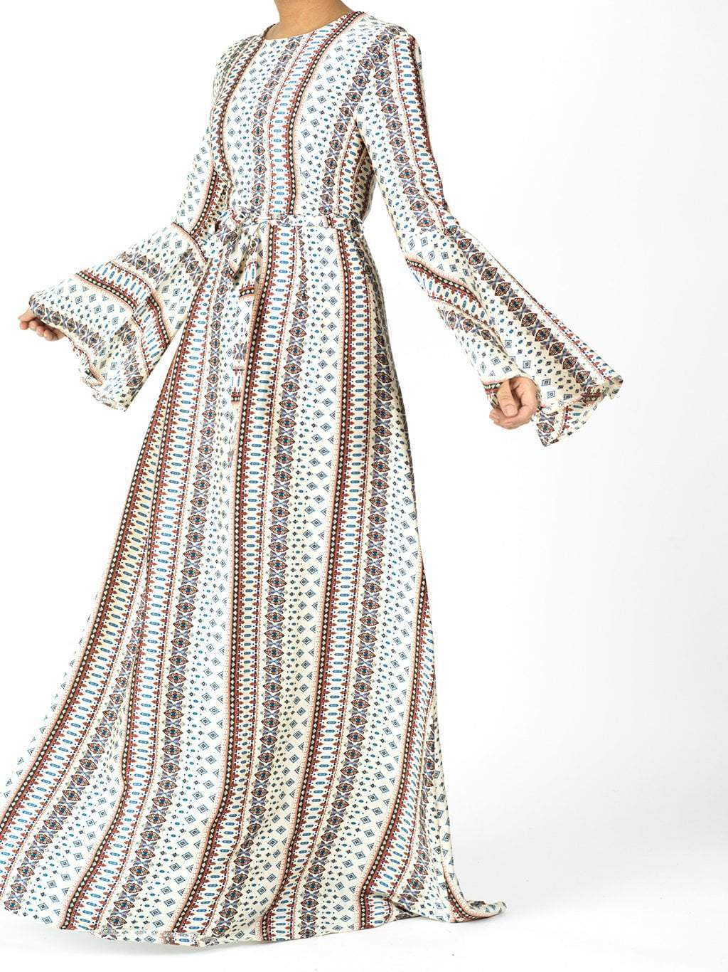 Penelope Bell sleeve Maxi dress Kabayare