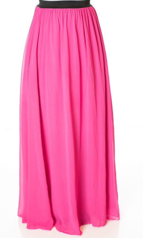 Pink Basic maxi skirt Kabayare