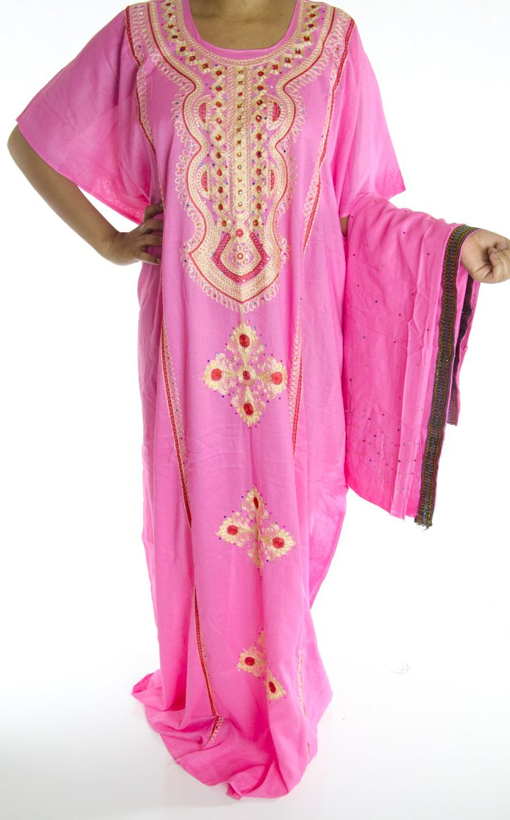 pink embroidery Bati Kabayare