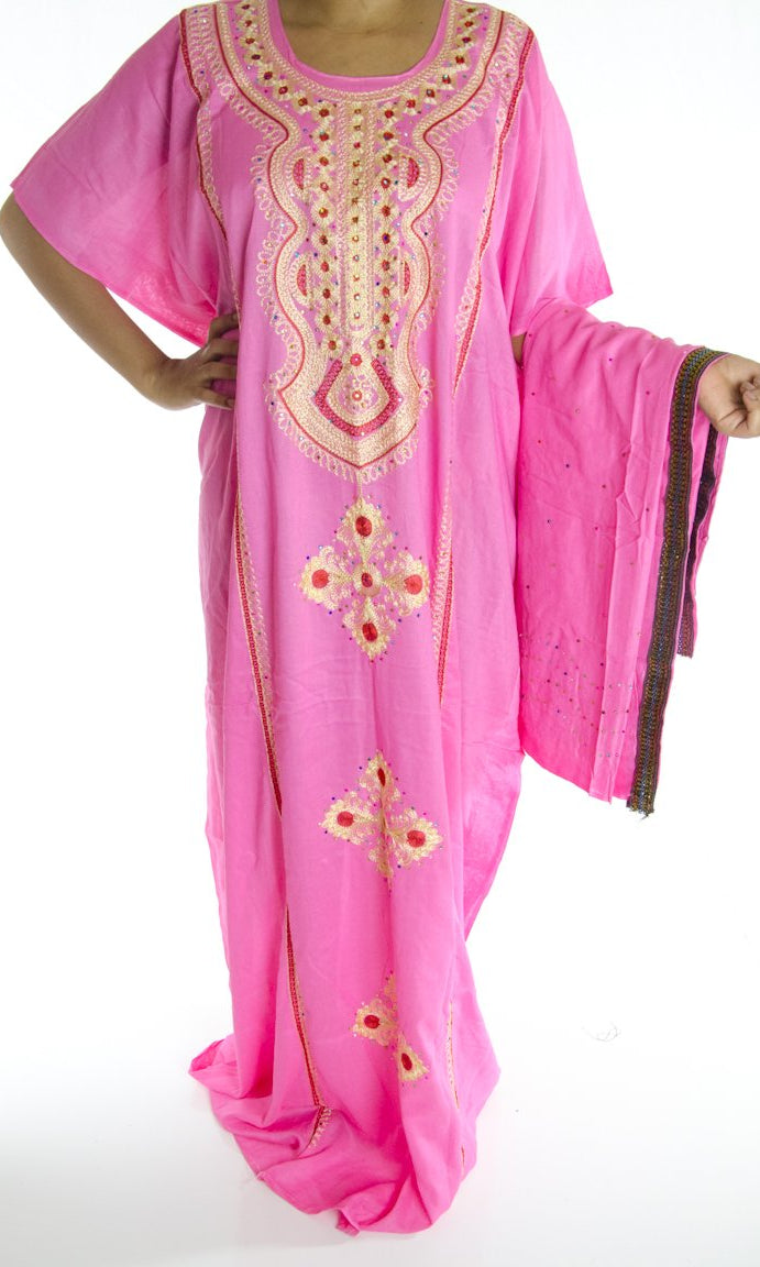 pink embroidery Bati Kabayare