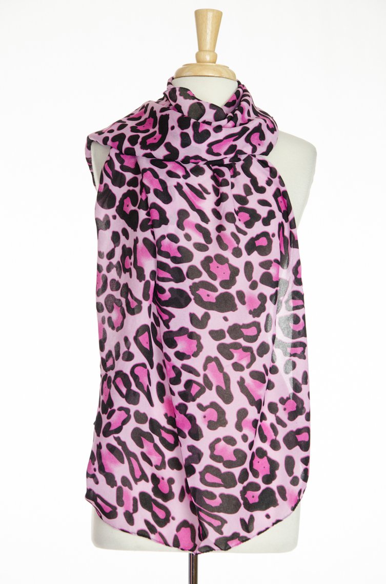 Pink Leopard scarf Kabayare