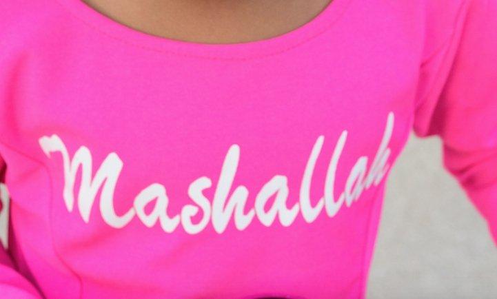 Pink Mashallah Kids Dress Kabayare