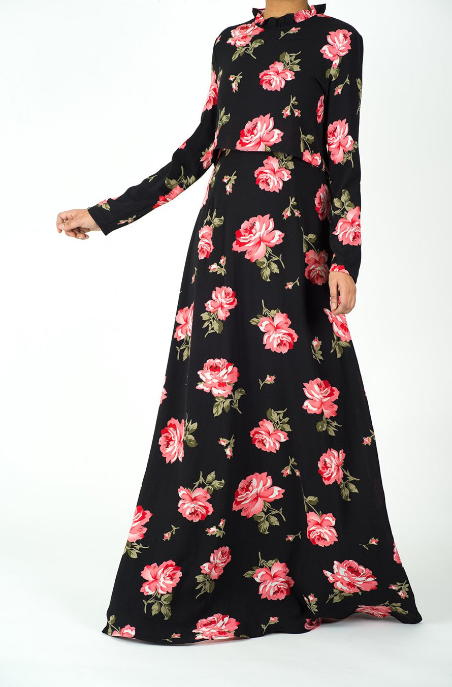 Pink Melrose Maxi dress Kabayare