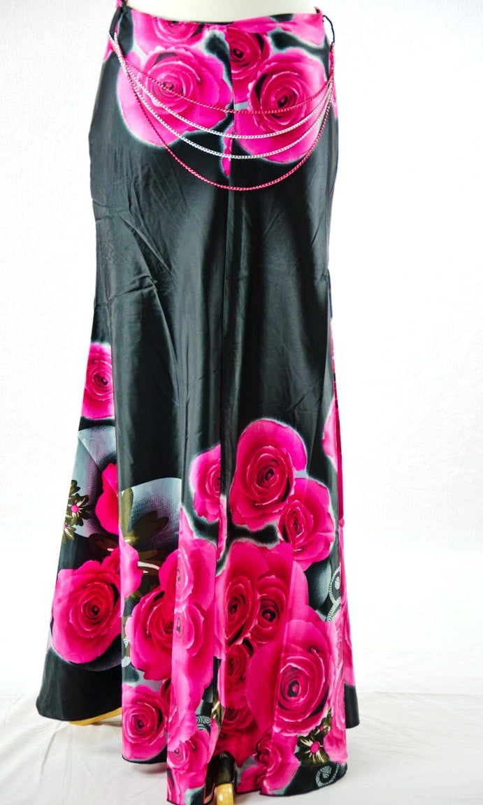 Pink Paint an Roses Skirt Kabayare