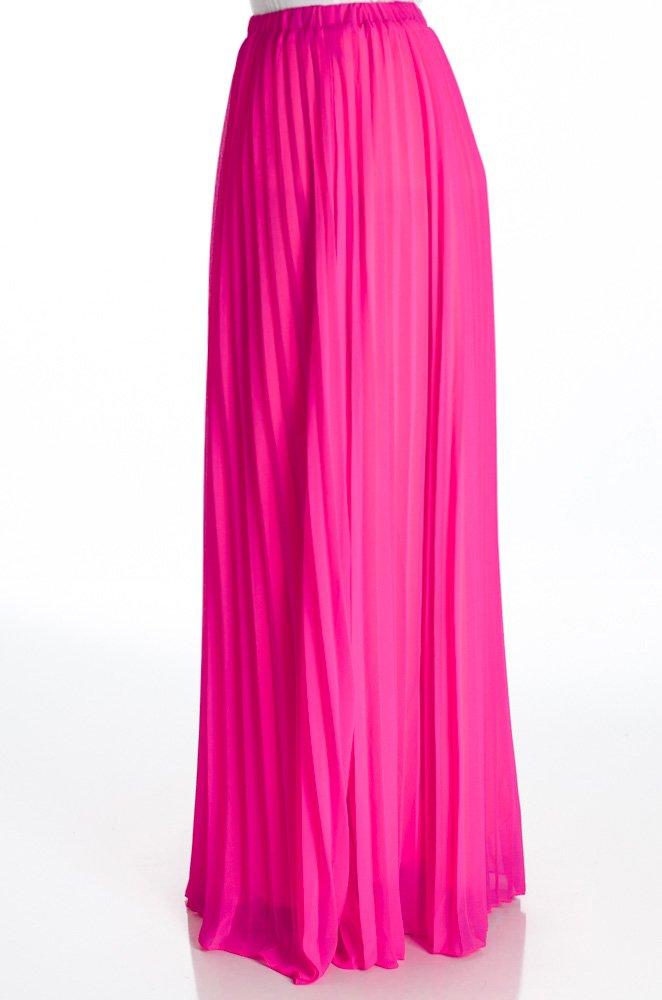 Pink pleated Maxi Skirt Kabayare