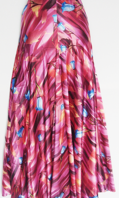 Pink Rosey Silk Skirt Kabayare