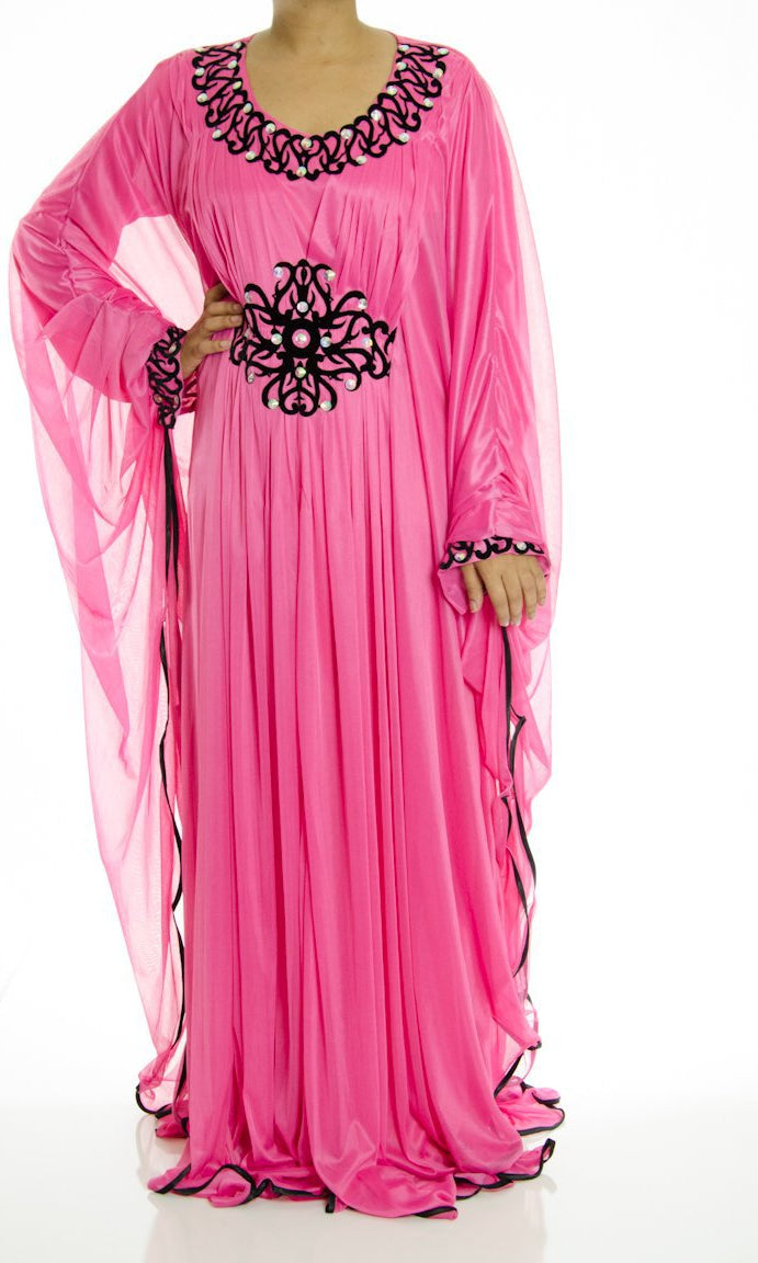 Pink Rumble Kaftan Dress Kabayare