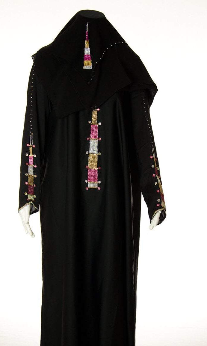 Pink Spadazzle Sleeve Umbrella Abaya Kabayare