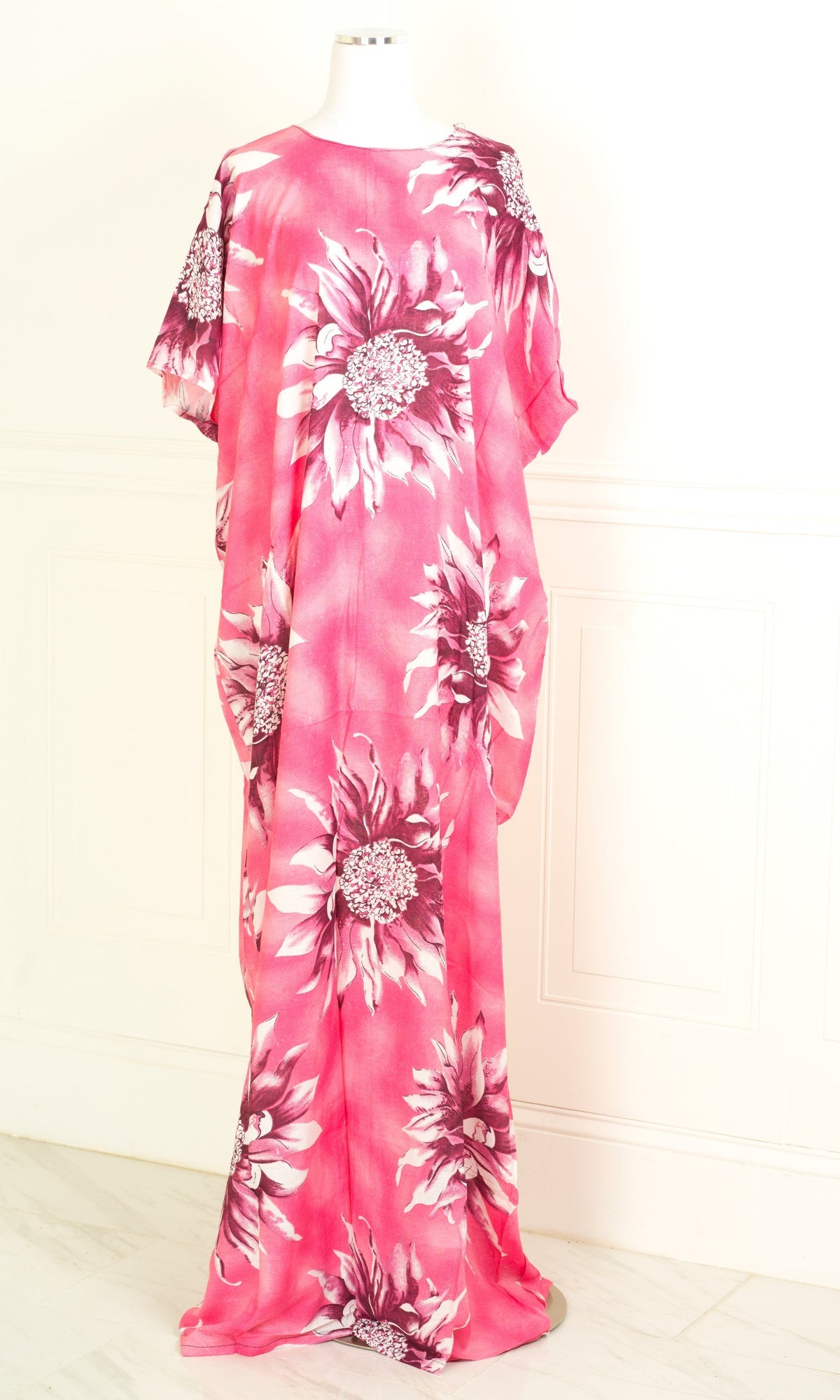 pink sunflower print bati dress KF