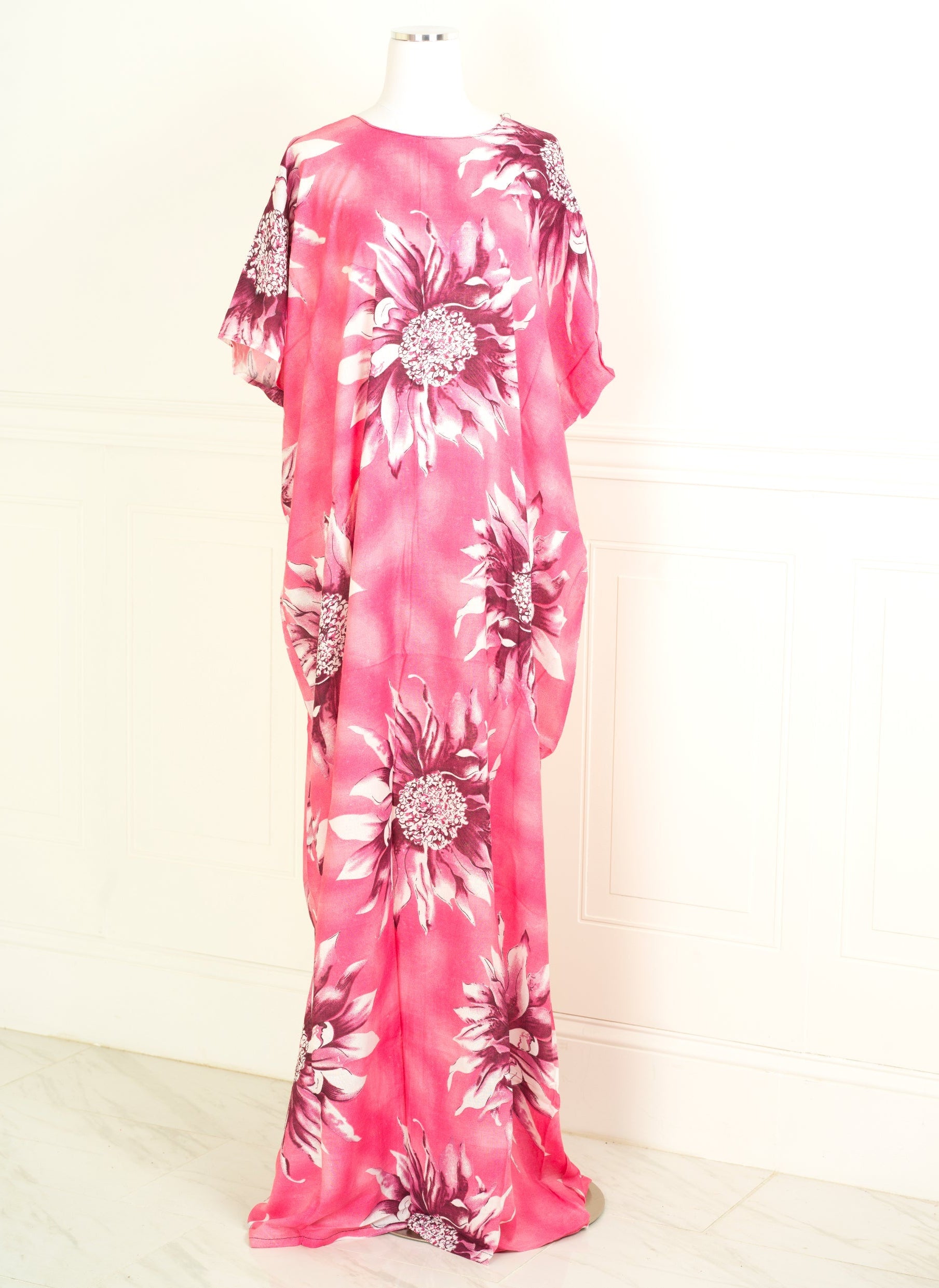 pink sunflower print bati dress KF