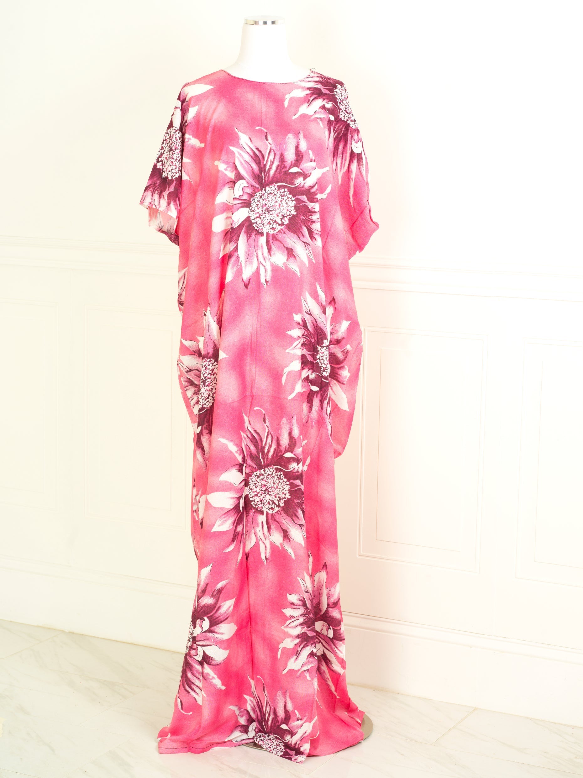 pink sunflower print bati dress KF