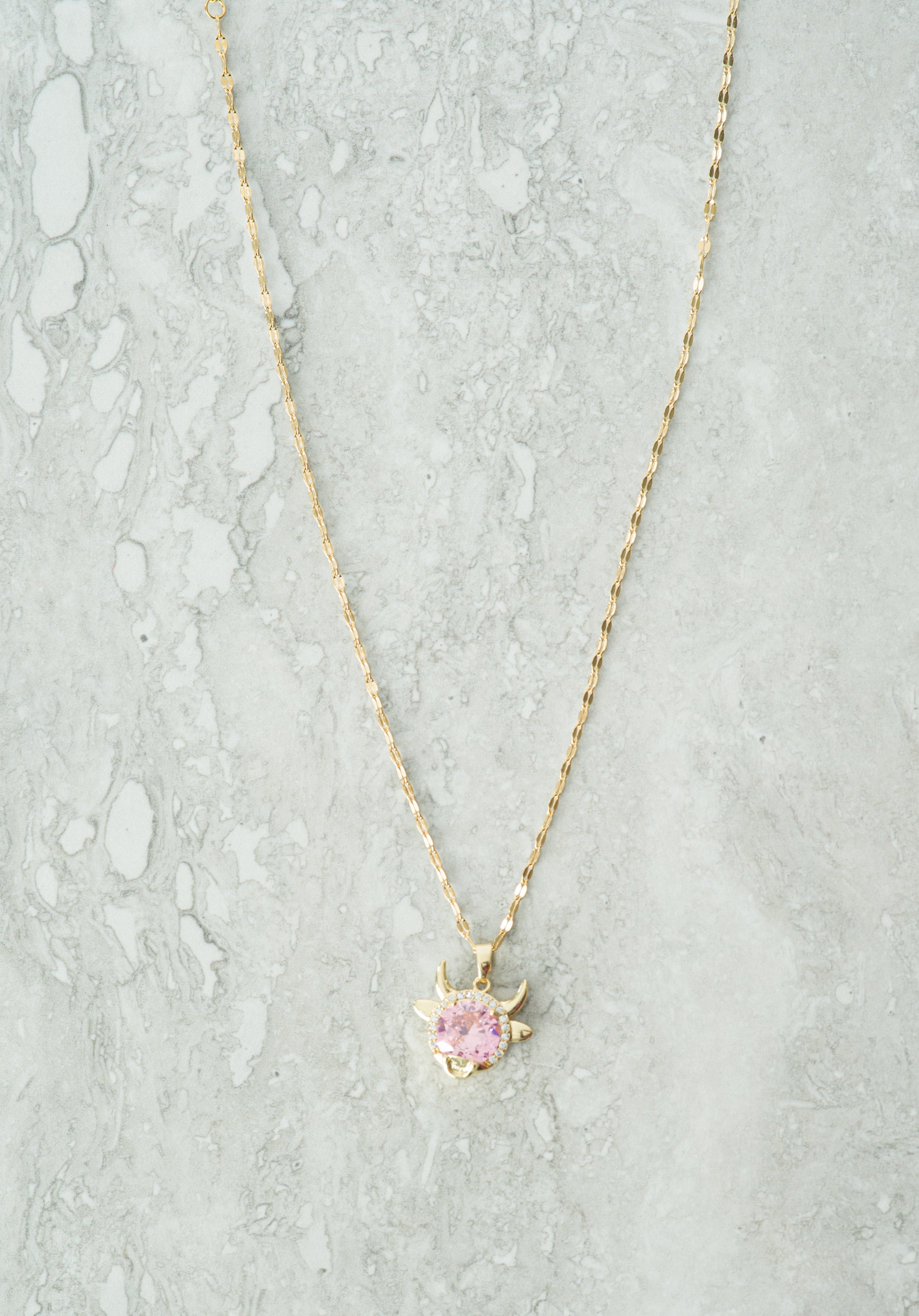 Pink turtle gold necklace Kabayare