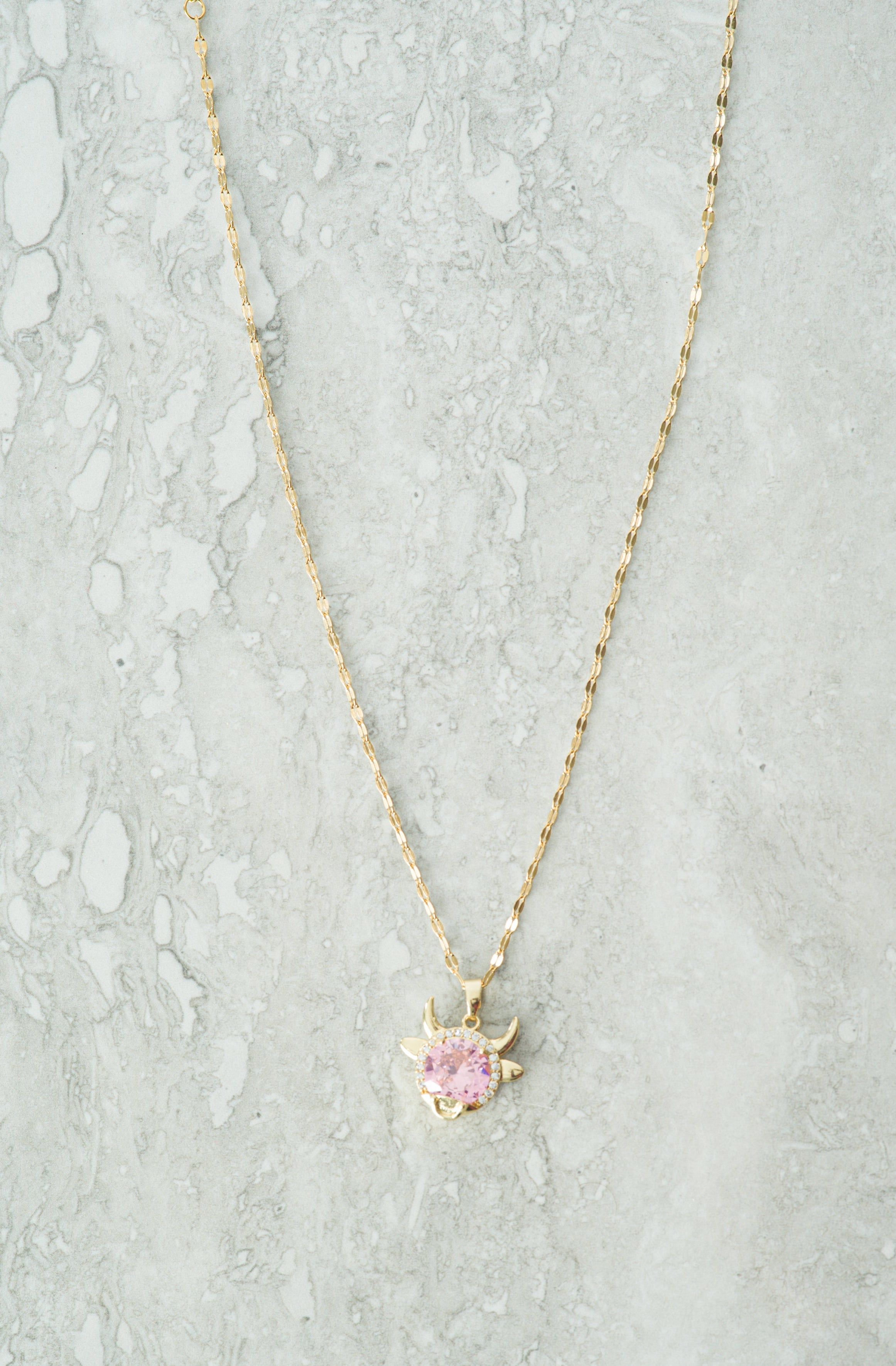 Pink turtle gold necklace Kabayare