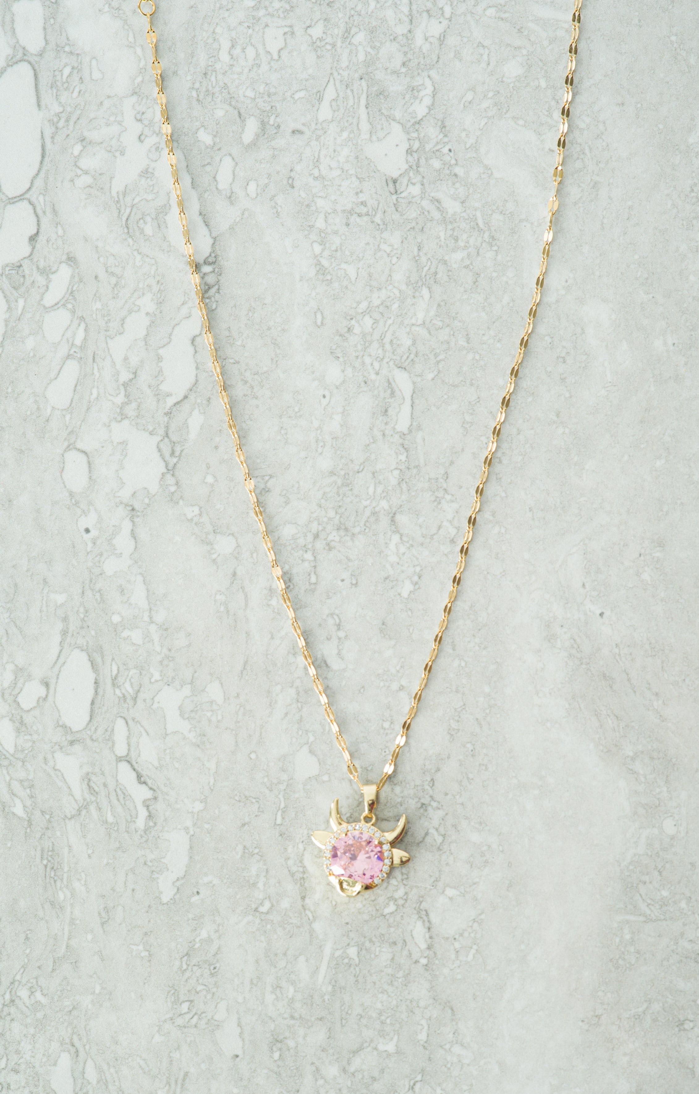 Pink turtle gold necklace Kabayare