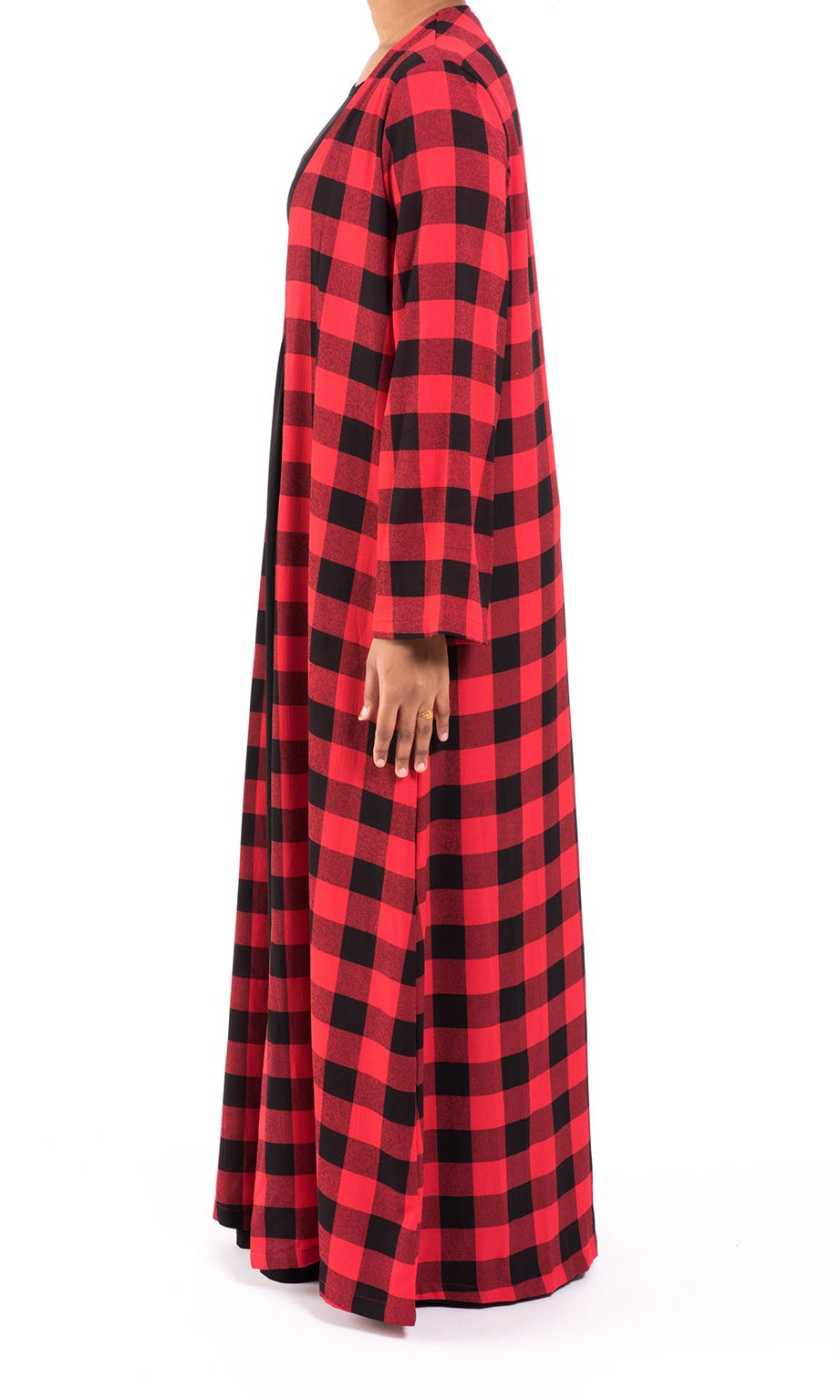 Plaid Kimono abaya Kabayare