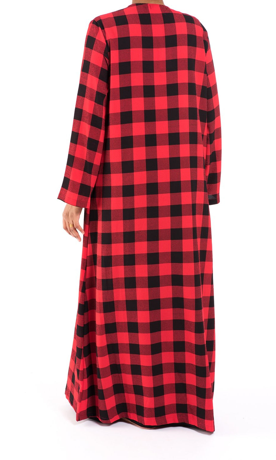 Plaid Kimono abaya Kabayare