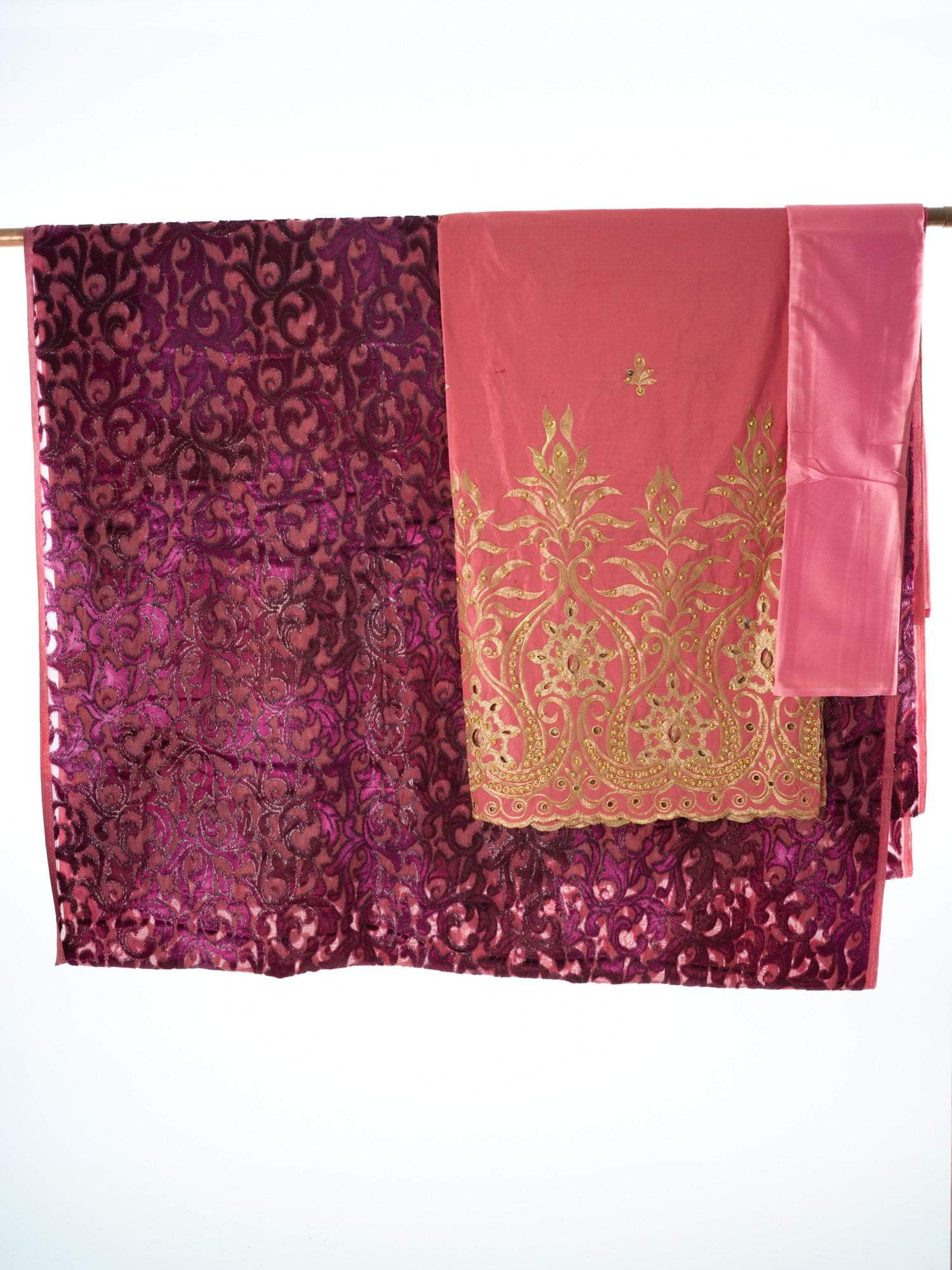 Plum and Pink paisley Maqbal Dirac Kabayare