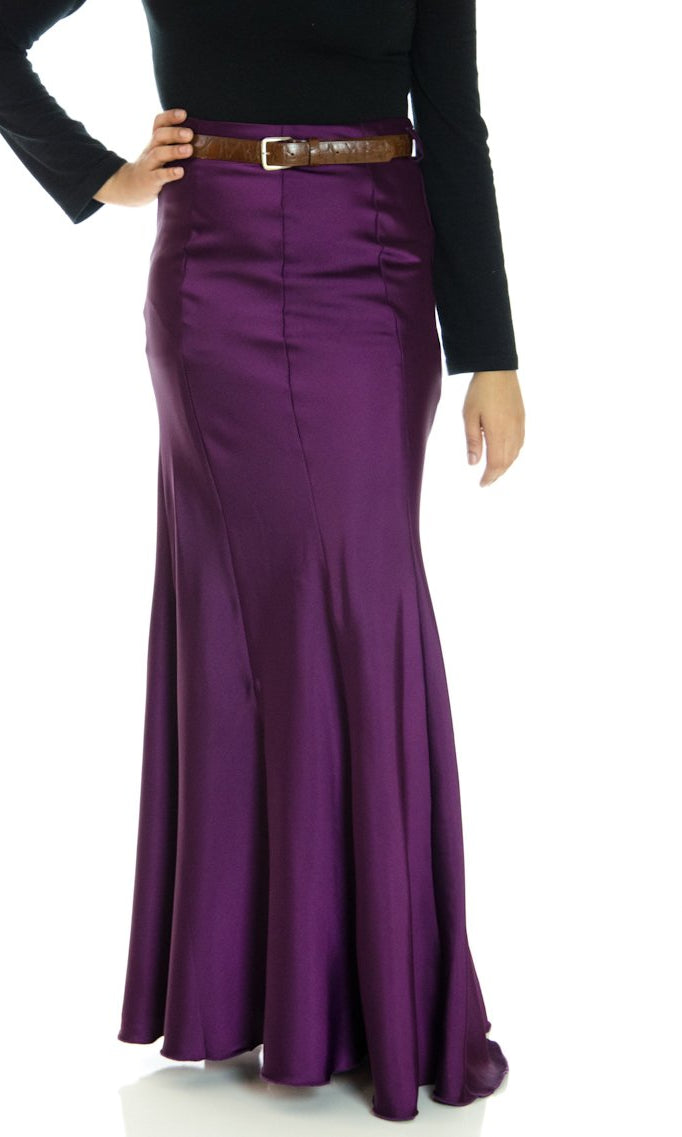 Plum Euro Style Skirt Kabayare