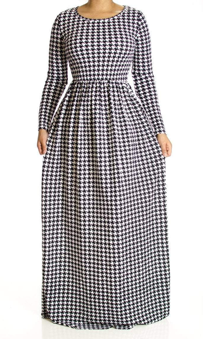 Ponte - De Roma / Houndstooth Maxi dress Kabayare