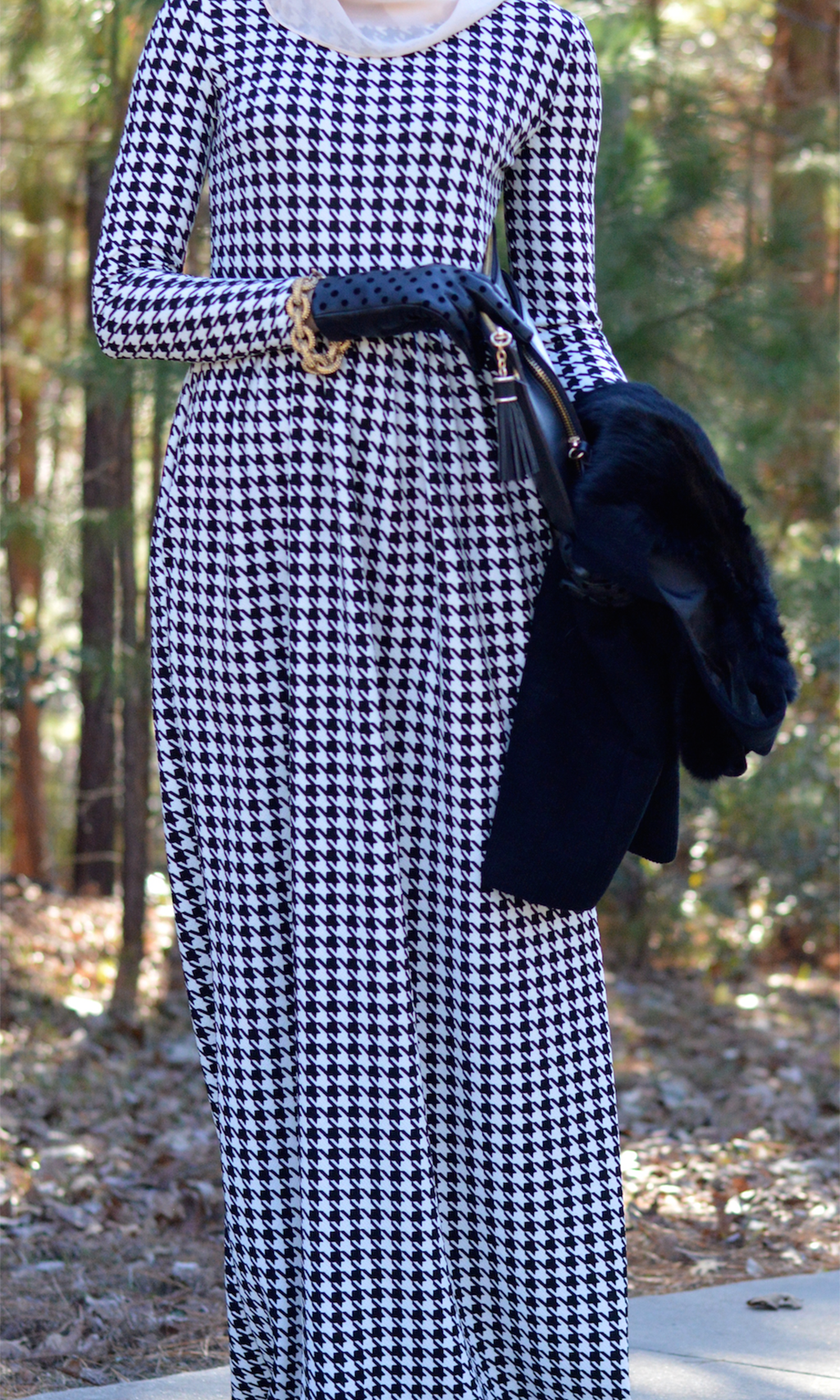 Ponte - De Roma / Houndstooth Maxi dress Kabayare