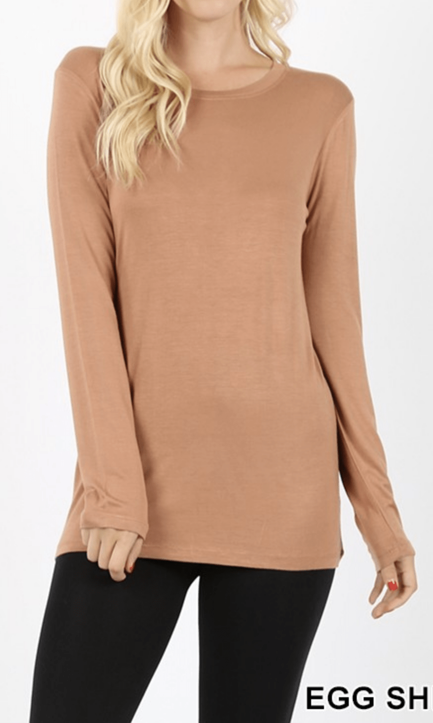PREMIUM RAYON LONG SLEEVE ROUND NECK TEE Kabayare